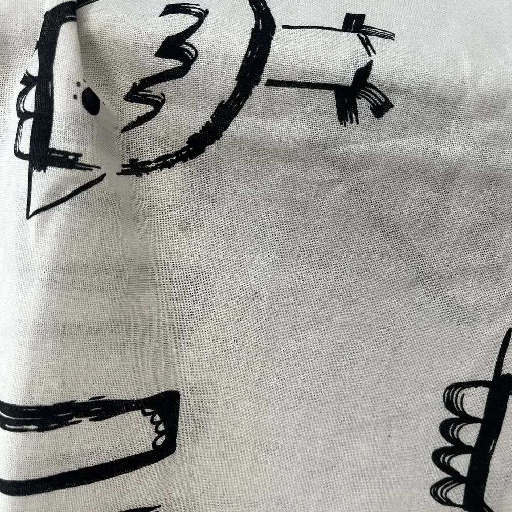 IKEA PURPURBRÄCKA Duvet Cover 218 x 218 cm White Animal Pattern